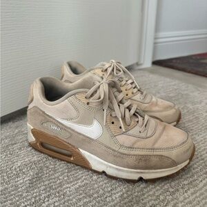 Nike Air Max 90 Beige Sneakers- Oatmeal. Size 7 women’s.